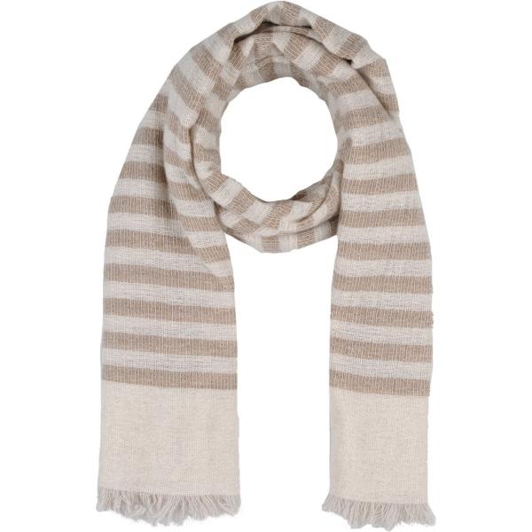 Stola a righe con frange in flanella Arte Cashmere a righe