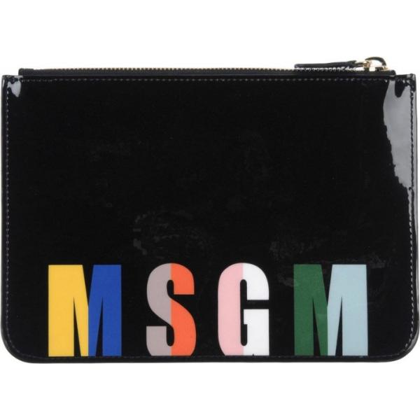 Pochette effetto vernice con zip tinta unita Msgm tinta unita
