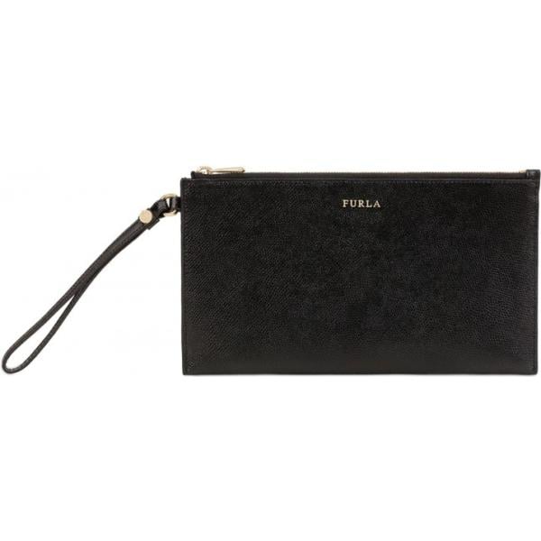 pochette Furla nero tinta unita