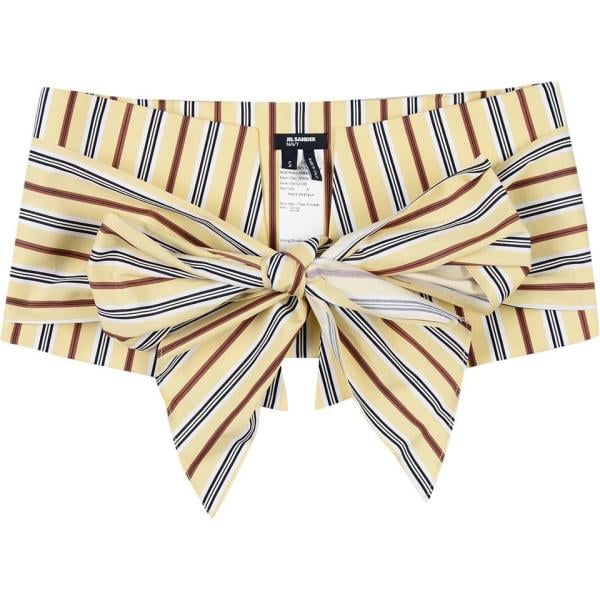 Cintura a righe in cotone navy Jil Sander Navy a righe