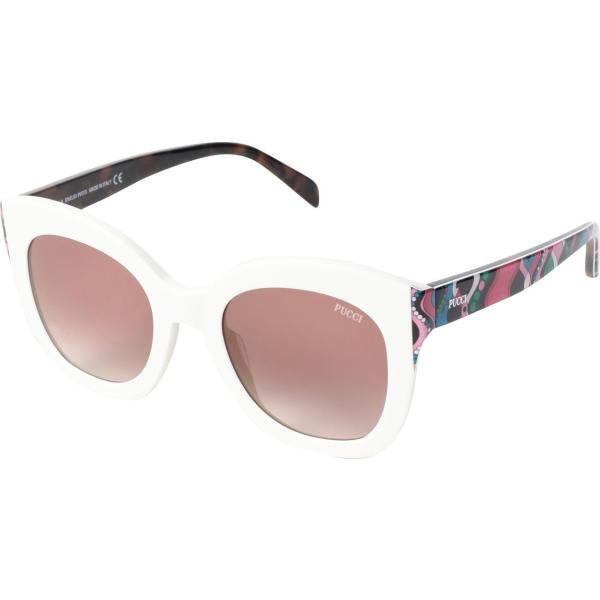 Occhiali da sole lenti a specchio montatura in plastica Emilio Pucci