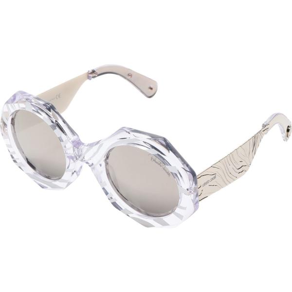 Occhiali da sole lenti a specchio montatura in plastica Roberto Cavalli