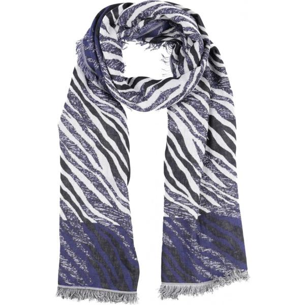 stole Sandro blu animalier
