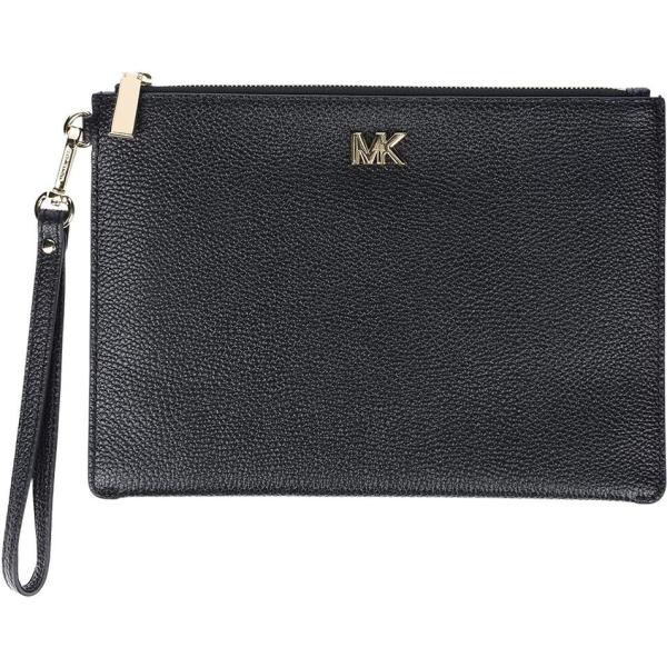 Pochette in pelle martellata con zip interno foderato in pelle tinta unita Michael Michael Kors tinta unita