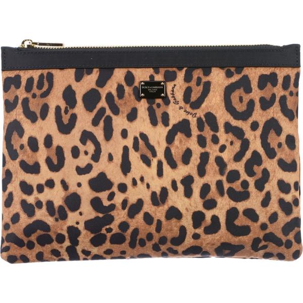 Pochette fantasia con zip interno foderato in tessuto tecnico Dolce & Gabbana animalier