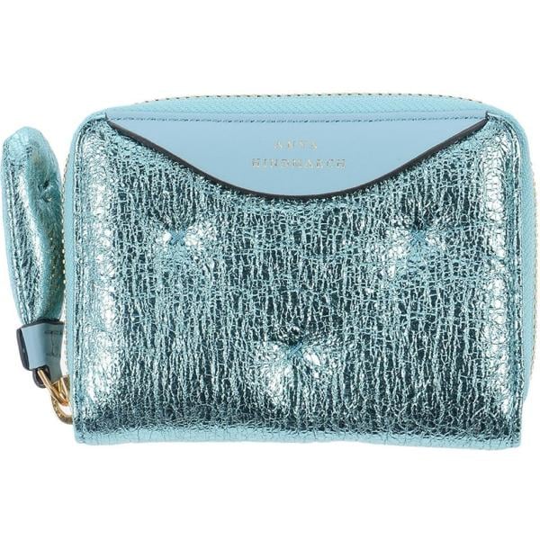 Portafoglio effetto laminato con zip tinta unita Anya Hindmarch tinta unita