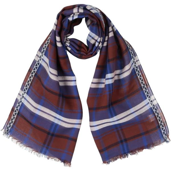 stola Arte Cashmere marrone scozzese