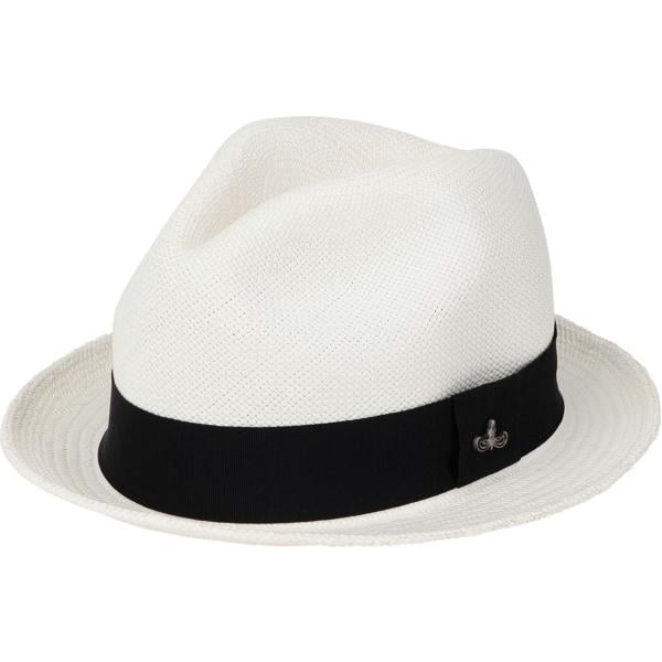 Cappello contrasto in paglia tinta unita Panama Hatters tinta unita