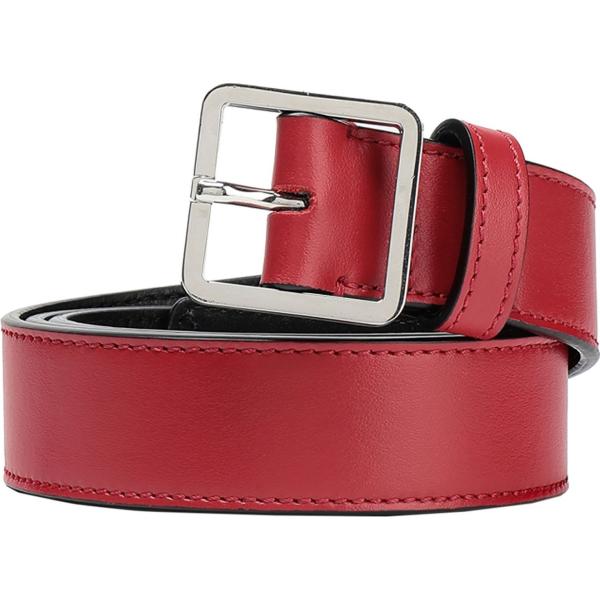 cinture Maison Margiela rosso tinta unita