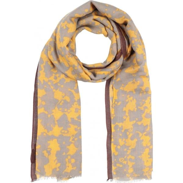 Stola fantasia con frange in lana verde Lovat & Green multicolore