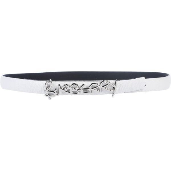 cinture Burberry bianco tinta unita
