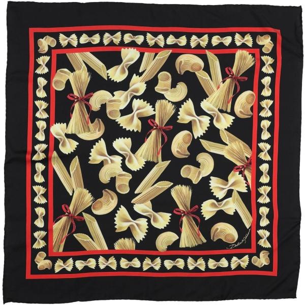 Foulard fantasia floreale in seta twill Dolce & Gabbana a fiori