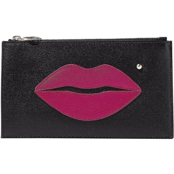 Pochette con zip in pelle tinta unita Charlotte Olympia tinta unita