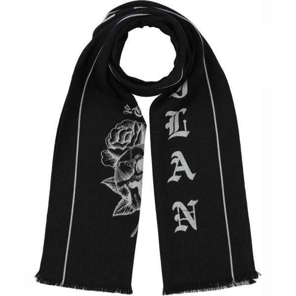 Sciarpa fantasia con frange in flanella Marcelo Burlon multicolore