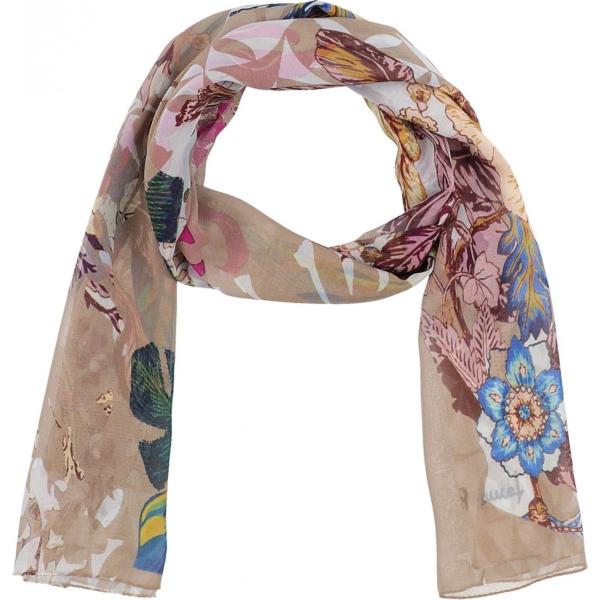 stole Laura Biagiotti marrone a fiori
