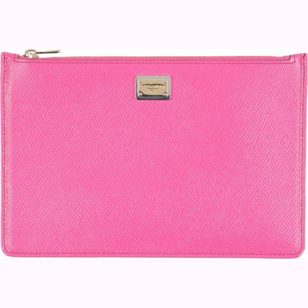 pochette Dolce & Gabbana viola tinta unita