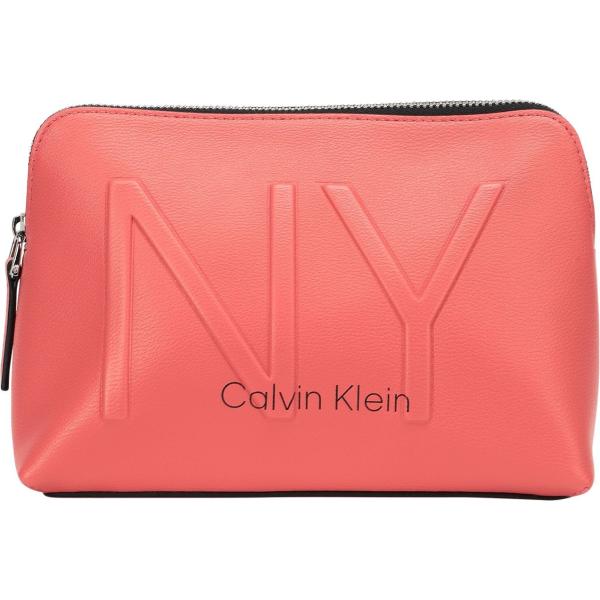 pochette Calvin Klein rosso tinta unita