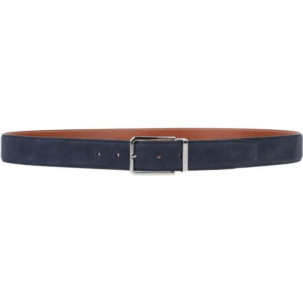 cinture Santoni blu tinta unita