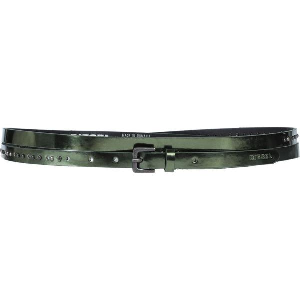 cinture Diesel verde tinta unita
