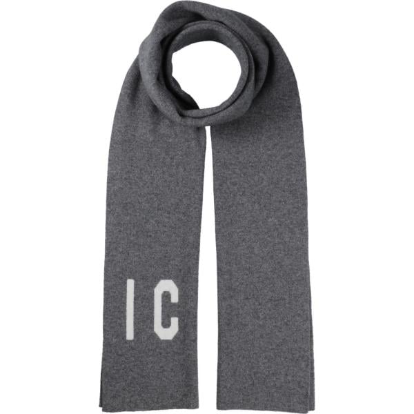 sciarpe Dsquared2 grigio tinta unita