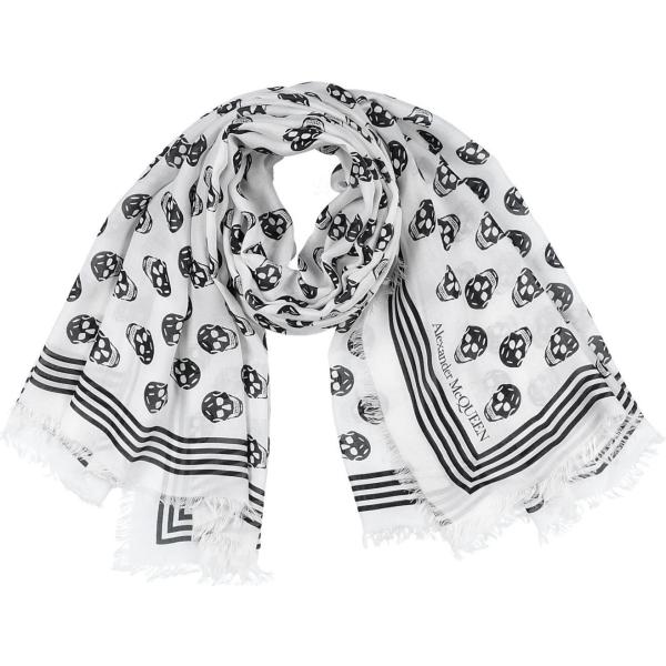 sciarpe Alexander Mcqueen bianco