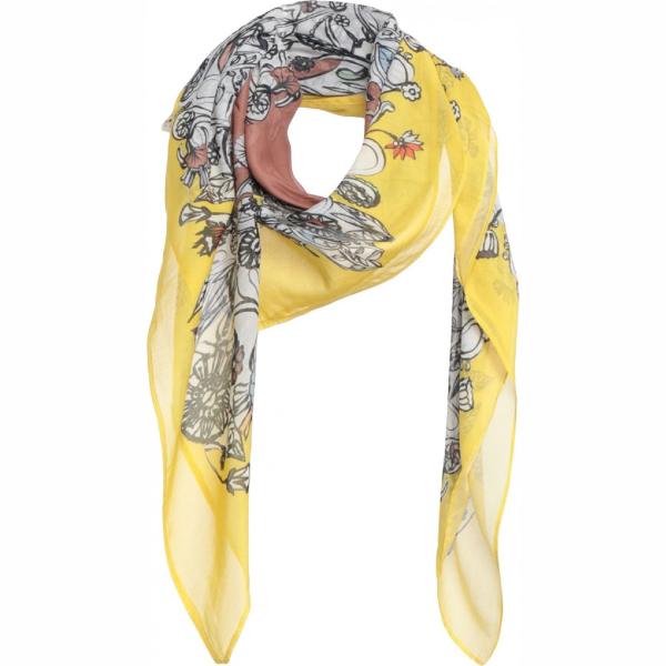 foulard Alysi giallo a fiori