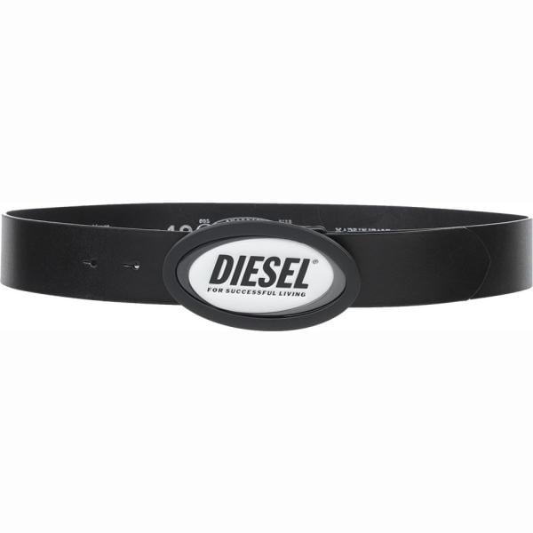 cinture Diesel nero tinta unita