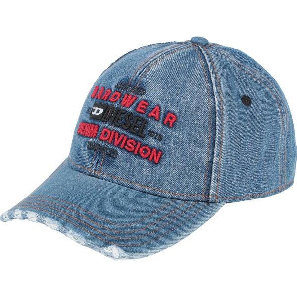 cappelli con visiera Diesel blu tinta unita