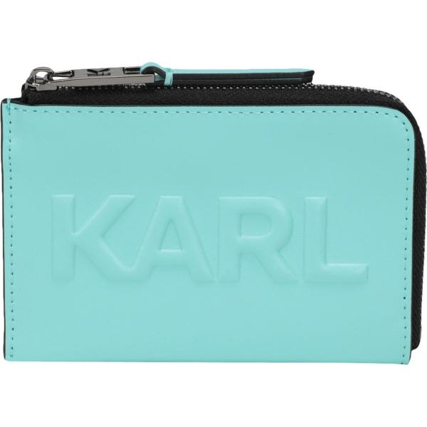 portafogli Karl Lagerfeld blu tinta unita
