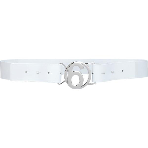 cinture Mm6 Maison Margiela bianco tinta unita