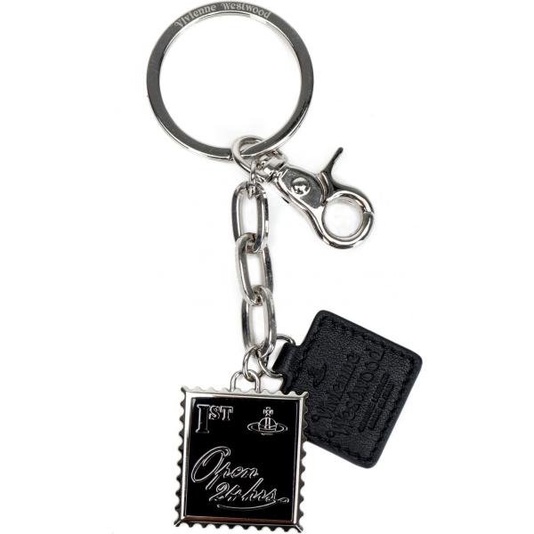portachiavi Vivienne Westwood nero tinta unita