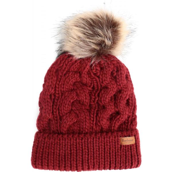 cappelli Barbour rosso tinta unita