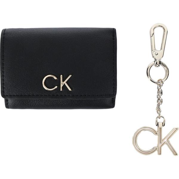 portafogli Calvin Klein nero tinta unita