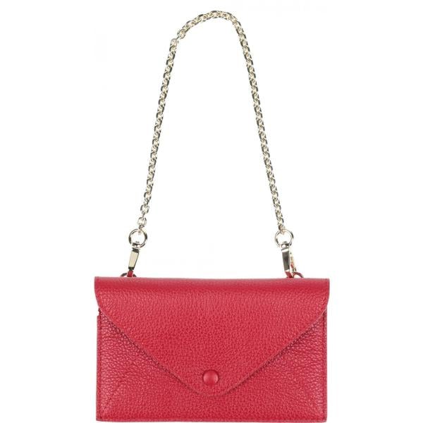 pochette Coccinelle rosso tinta unita