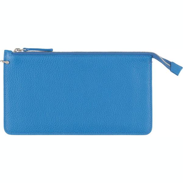 pochette Il Bisonte blu tinta unita