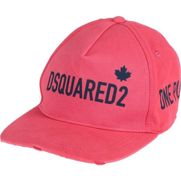 cappelli Dsquared2 rosso tinta unita