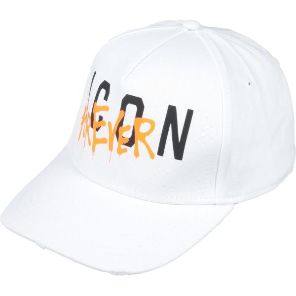 cappelli con visiera Dsquared2 bianco con stampe