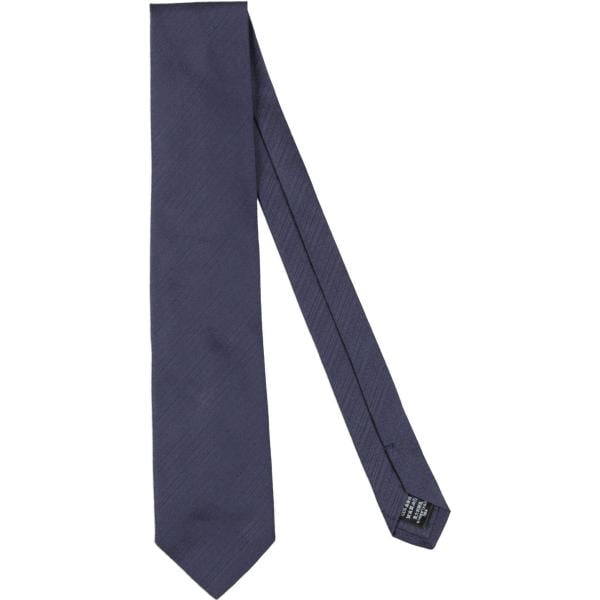 cravatte Dunhill blu tinta unita