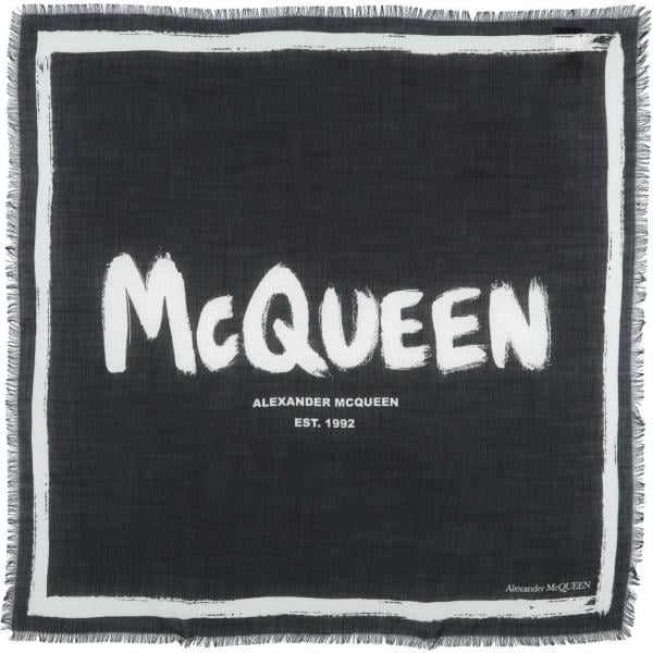 sciarpe Alexander Mcqueen nero