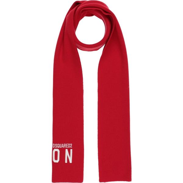 sciarpe Dsquared2 rosso tinta unita