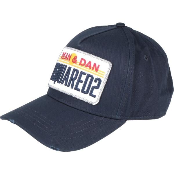 cappelli con visiera Dsquared2 blu tinta unita
