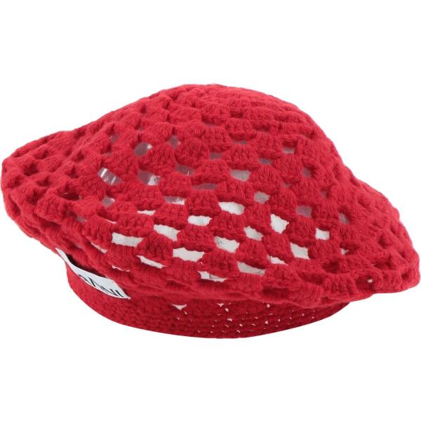 cappelli e berretti Ganni rosso tinta unita
