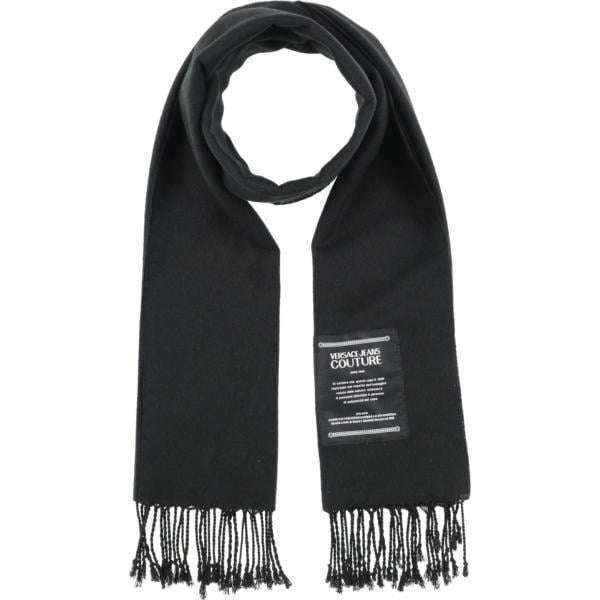 sciarpe Versace Jeans Couture nero tinta unita