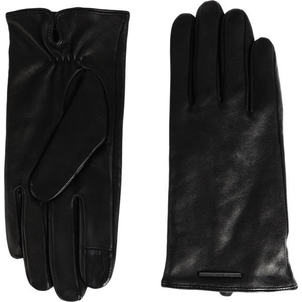 guanti Calvin Klein nero tinta unita