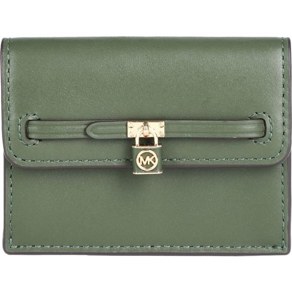 portamonete Michael Michael Kors verde tinta unita