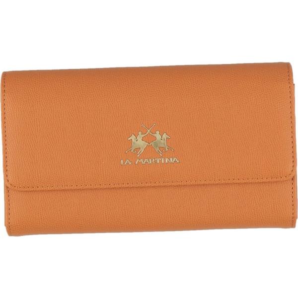 portafogli La Martina arancione tinta unita