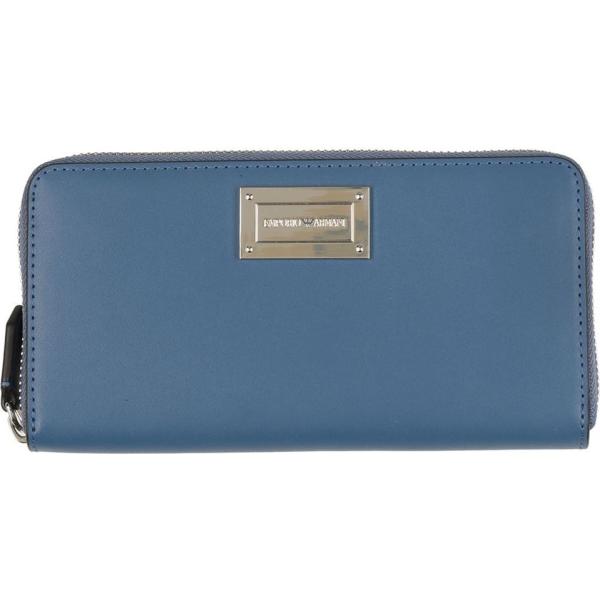 portafogli Emporio Armani blu tinta unita
