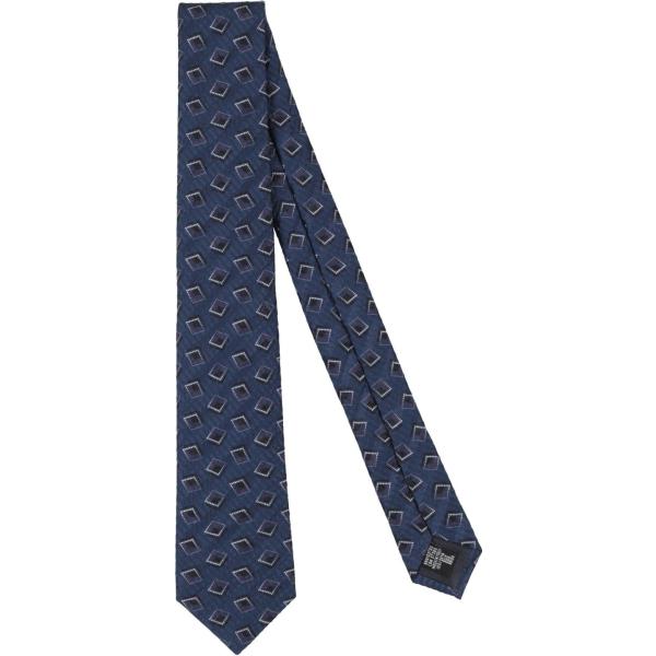 cravatte Giorgio Armani blu geometrica