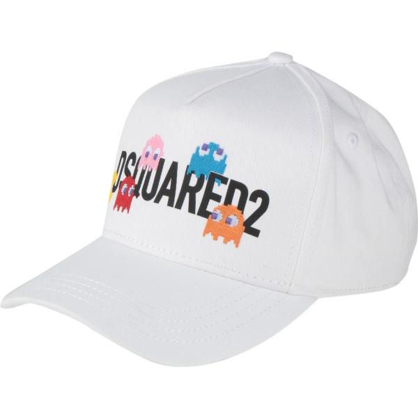cappelli con visiera Dsquared2 bianco tinta unita