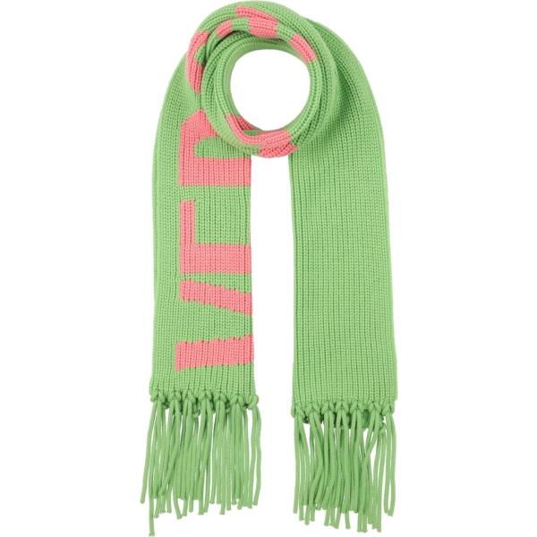 sciarpa da donna in verde chiaro lavorato a maglia in lana Versace